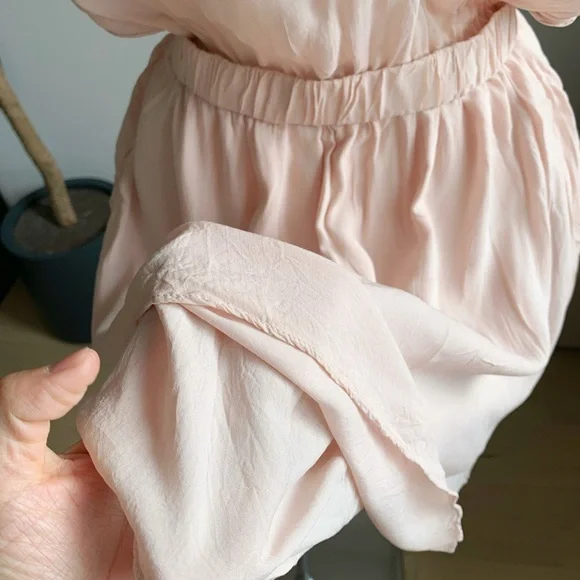 Talula Dusty Blush Pink Cutout Waist Short Sleeve Dress XS - Picture 3 of 8